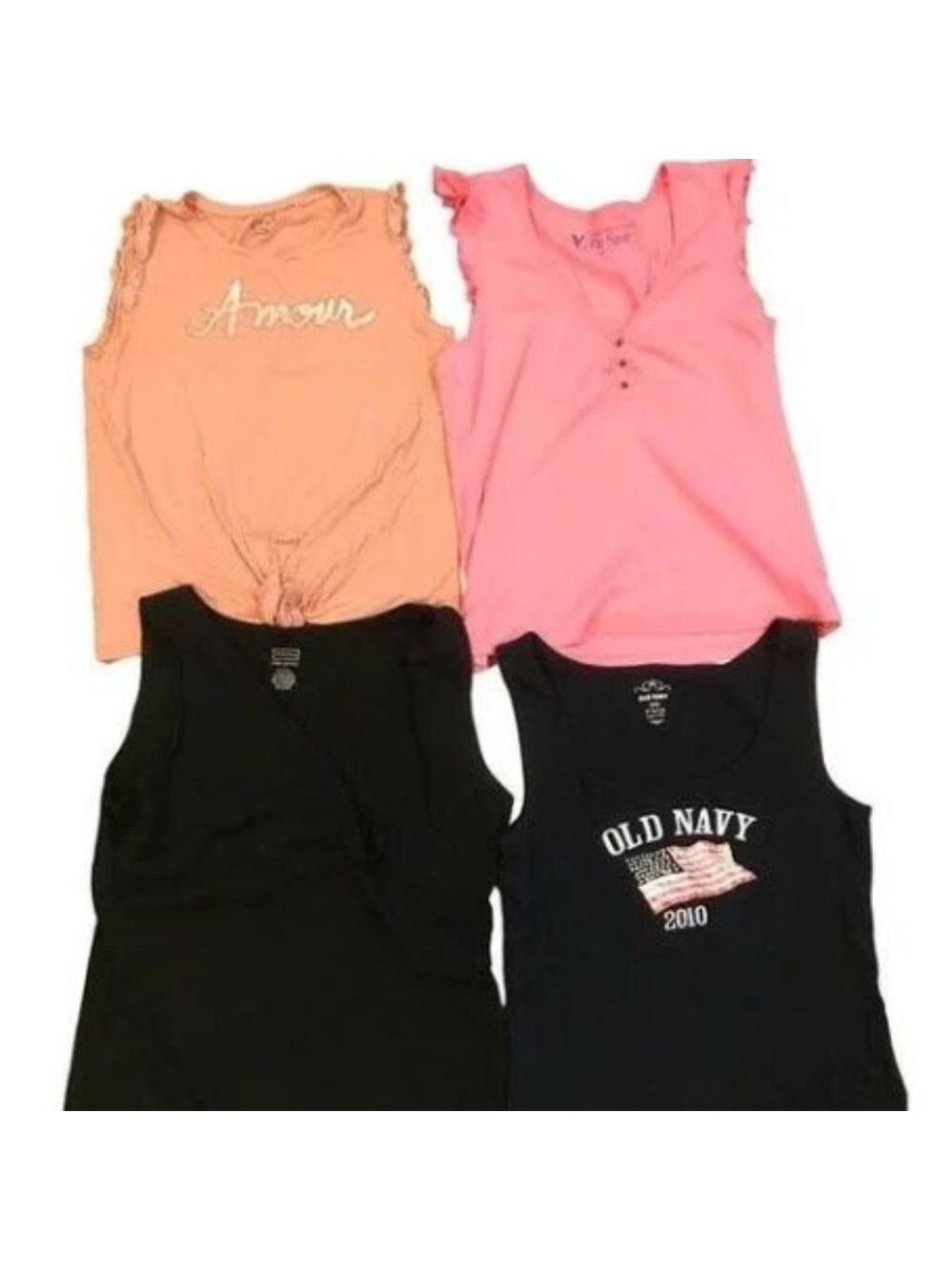 Old Navy 4pcs Assorted Women's Tank‎ Top Blouse, Size Xl. Pre-loved